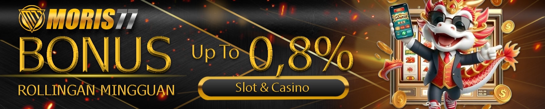 Bonus Rolingan Slot & Casino Up TO 0.8%